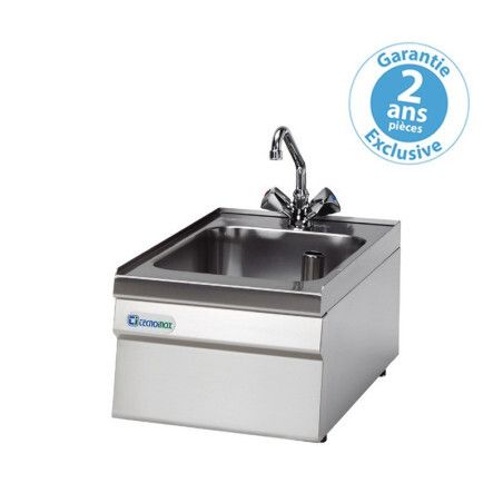 Plonge sur table 23L 1 bac 290x400x200mm Robinet et trop plein