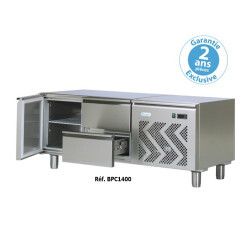 Soubassement réfrigéré 170L Gamme 700 Largeur 1400 Placard 2 portes
