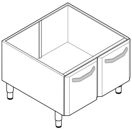 Support avec Placard 2 Portes Gamme 600