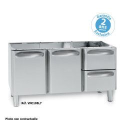 Support avec Placard 2 Portes + 2 tiroirs Gamme 700