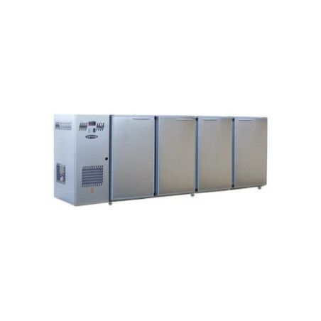 Arrière-bar Inox Série CLASSIC Groupe Logé 4moyennes Portes pleines 814L