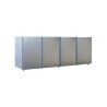 Arrière-bar Inox Série CLASSIC sans groupe 4Larges Portes pleines 722L