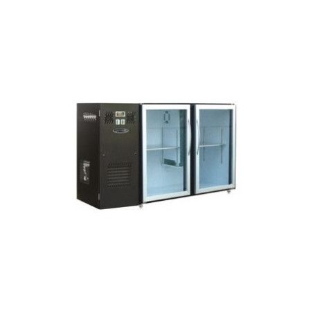 Arrière-bar Skinplate Série LEDS Groupe Logé 2moyennes Portes Vitrées 380L Profondeur 700mm