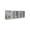 Arrière-bar Inox Série LEDS Groupe Logé 4moyennes Portes Vitrées 610L Profondeur 540mm