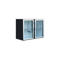 Arrière-bar Skinplate SérieLEDS sans groupe 2Larges Portes Vitrées 466L Profondeur 700mm