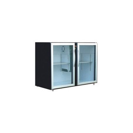 Arrière-bar Skinplate SérieLEDS sans groupe 2 petites Portes Vitrées 223L Profondeur 540mm