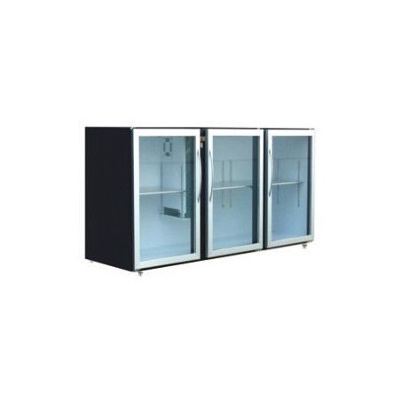 Arrière-bar Skinplate SérieLEDS sans groupe 3Larges Portes Vitrées 736L Profondeur 700mm