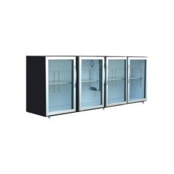 Arrière-bar Skinplate SérieLEDS sans groupe 4Larges Portes Vitrées 967L Profondeur 700mm