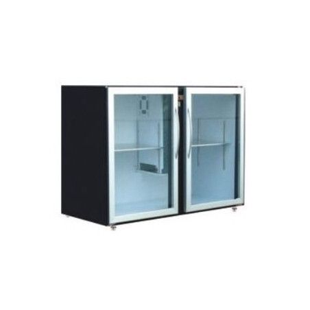 Arrière-bar Skinplate SérieLEDS sans groupe 2moyennes Portes Vitrées 223L Profondeur 540mm