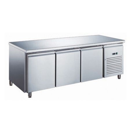 Table froide 386L -2°+8°C 3 Portes GN1/1 Plan travail Sans Dosseret