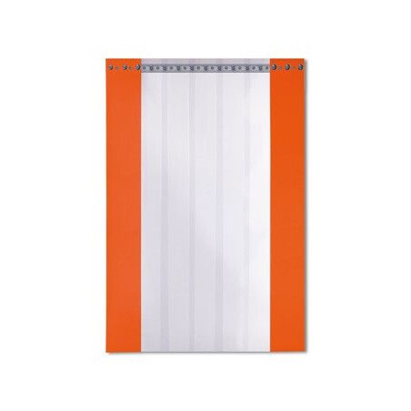 Rideau fixe à Lanières 2620 Positif Mural Recouv 40% L1390 x H2580mm