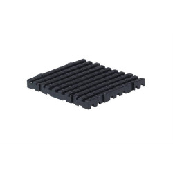 Caillebotis 500 x 500mm Coloris noir Carton de 10 pièces