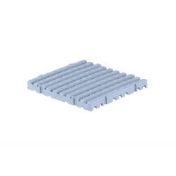 Caillebotis 500 x 500mm Coloris gris Carton de 10 pièces