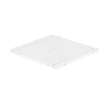 Caillebotis 600 x 600mm Coloris blanc Carton de 10 pièces