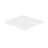 Caillebotis 600 x 600mm Coloris blanc Carton de 10 pièces