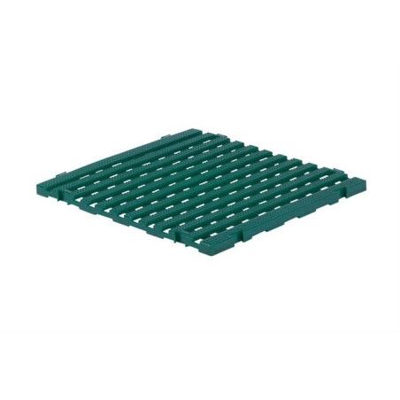 Caillebotis 600 x 600mm Coloris Vert Carton de 10 pièces