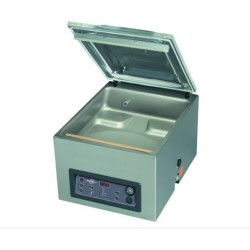 Machine à emballer sous vide Inox à poser Soudure 1x420mm Pompe 21m3