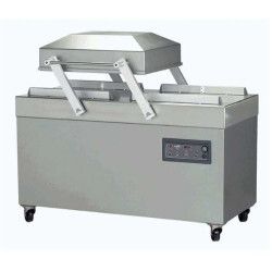 Machine sous vide 160m3 Inox 2 cloche Imprimante Soudure 2x2x620mm
