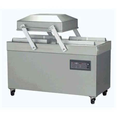 Machine sous vide 160m3 Inox 2 cloche Imprimante Soudure 2x2x620mm