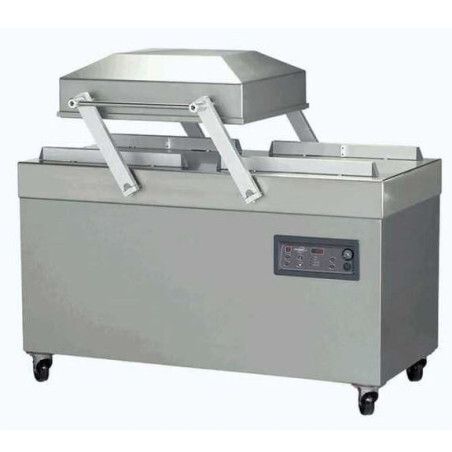 Machine sous vide Inox 2 cloche Imprimante Soudure 2x2x1100mm
