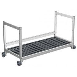 Chariot sous Table bacs de rétention - Clayettes 6611 - P 460 L 1077