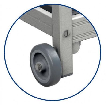 Chariot sous Table bacs de rétention - Clayettes 6611 - P 460 L 1077